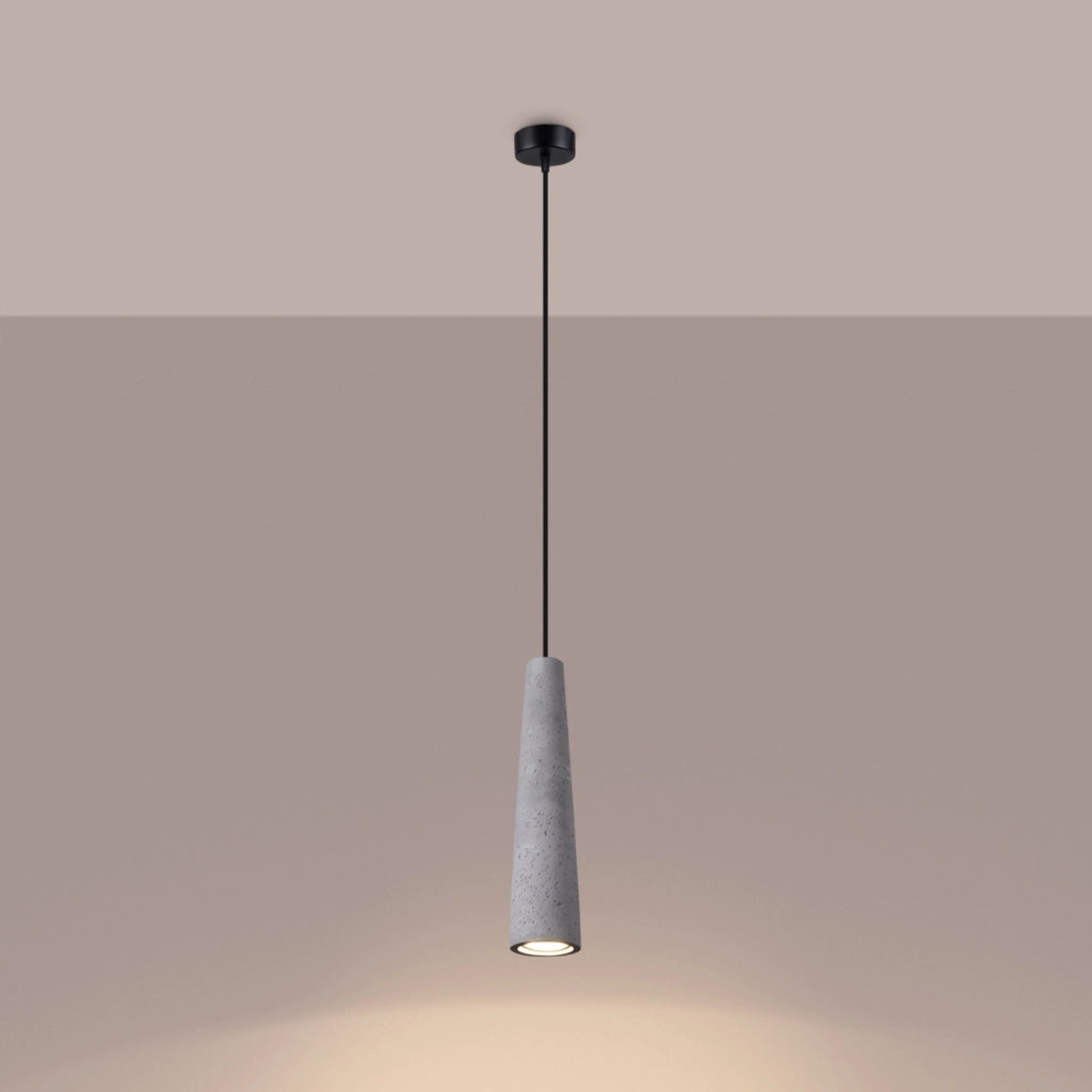 Lampada a sospensione industriale grigia VOLTEA Pure Lume