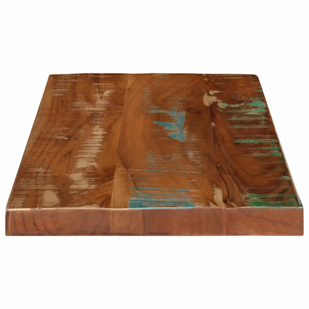 Piano Tavolo 40x20x3,8 cm Rettangolare in Massello di Recupero 371084