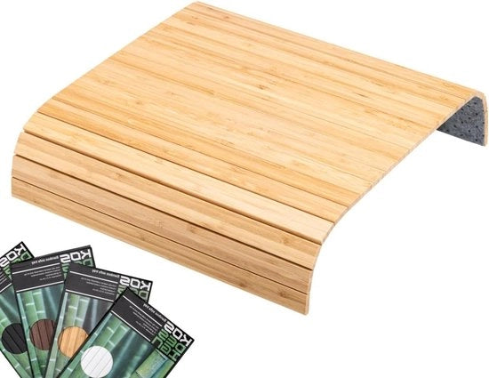 Protezione antiscivolo per braccioletto flessibile - Sedia di progetto duraturo - Design elegante per tavolino braccioletto - Cassetto per braccioletto del divano - Bamboe
