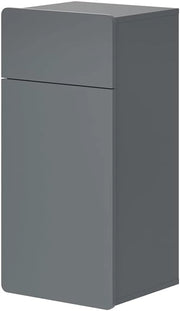 Mobiletto bagno Izan, Grigio, 36.6 x 76.6 cm, a parete, combinabile con altri mobili da bagno Izan