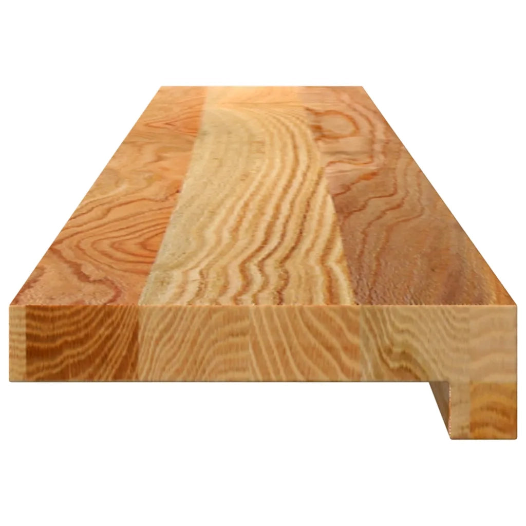 Davanzali 2 pz Marrone Chiaro 100x15x2 cm Legno Massello Rovere 4009128