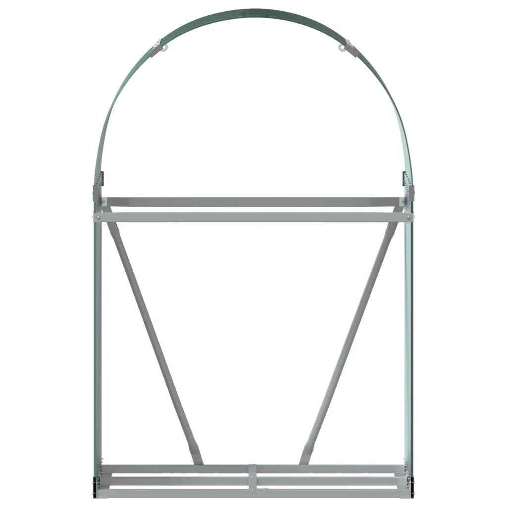 Portaceppi Verde 80x45x120 cm in Acciaio Zincato