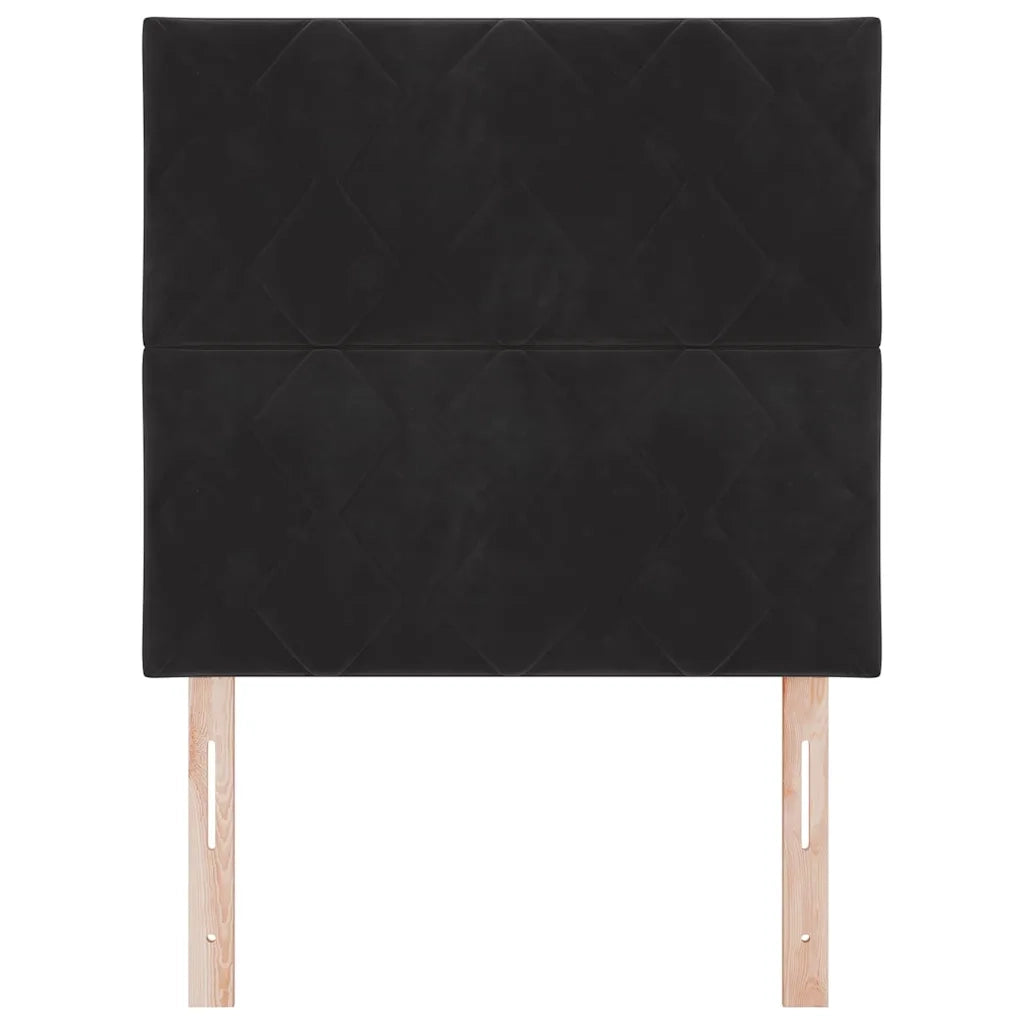Testiera LED Nero 90 cm Velluto 3338497