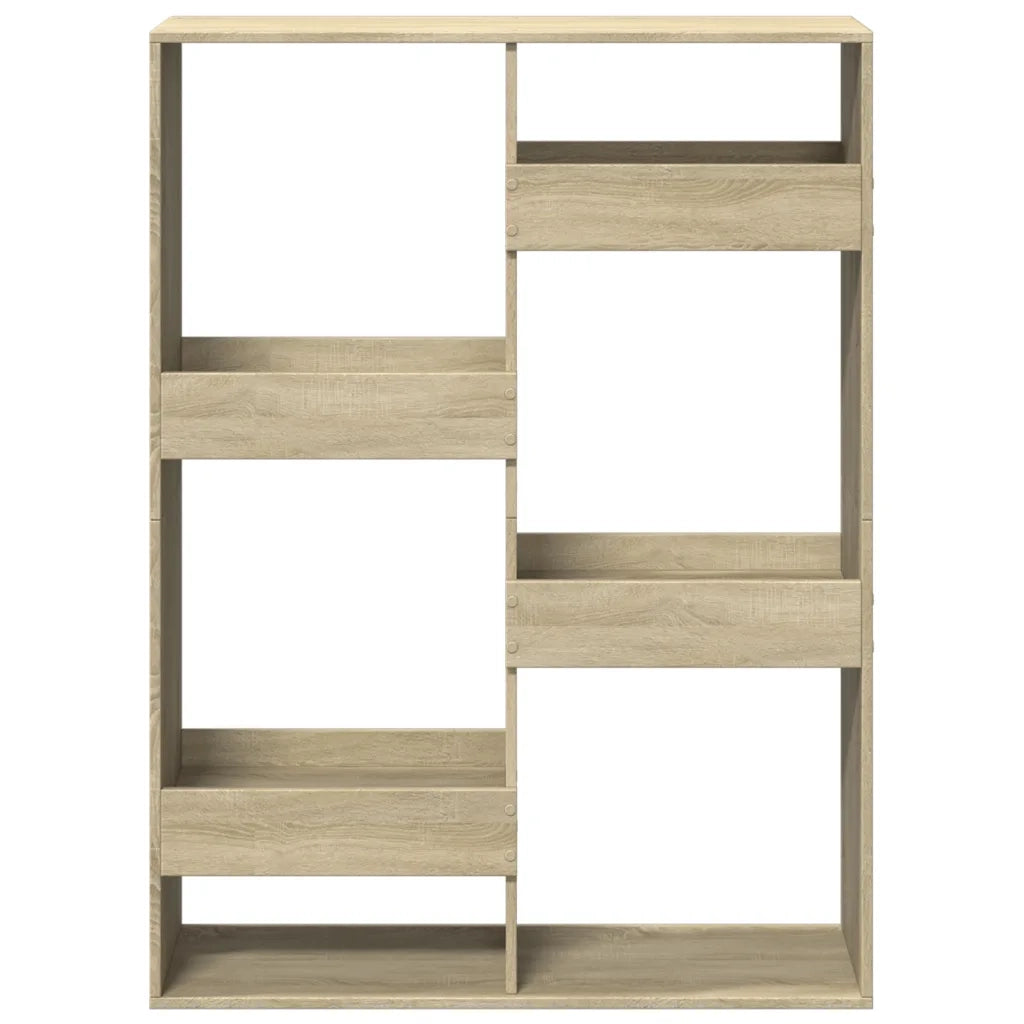 Libreria Rovere Sonoma 100x33x135 cm in Legno Multistrato 3309386