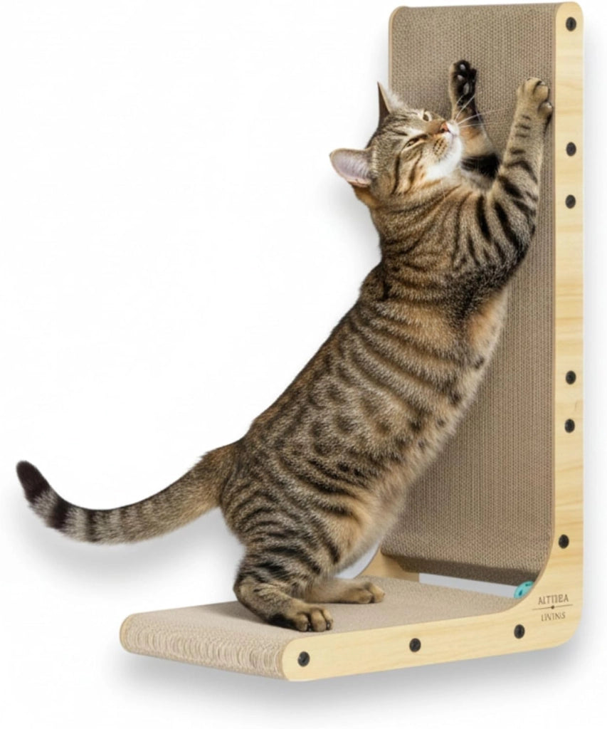 Tiragraffi per gatti LITORAL a forma di L stabile con doppio utilizzo 68 x 42 x 29 cm