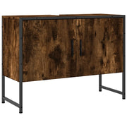 Mobile Lavabo | Armadio Lavabo Bagno Rovere Fumo 60x30x60 cm Legno Multistrato