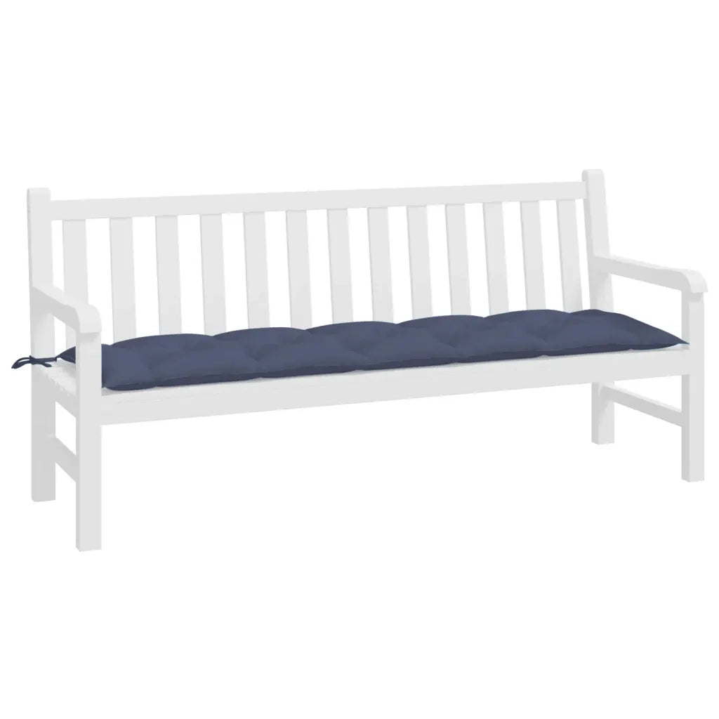 Cuscino Panca Giardino-Cuscini per panchina da esterno Blu Marino 180x50x7 cm in Tessuto Oxford