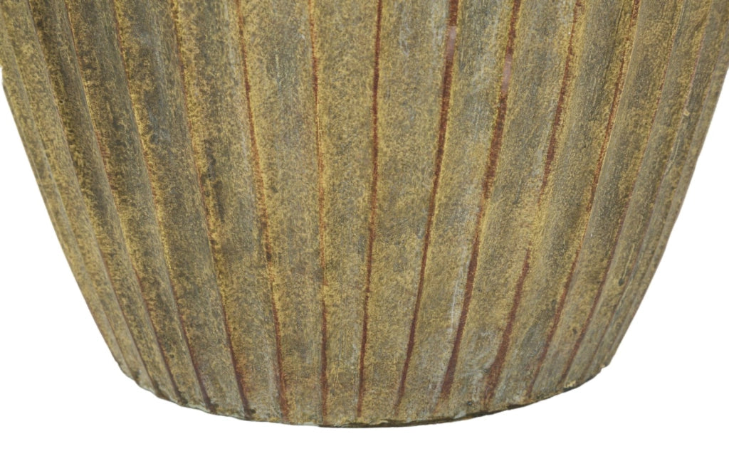 Vaso Breeze Ø25x52,5 cm in Mgo Verde sporco