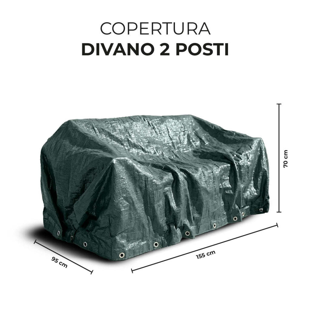 Telo Copertura Impermeabile per Arredo Giardino e Barbecue – Protezione Universale Cover Anti Pioggia UV Polvere per Tavoli, Sedie, Divani, ,lettino prendisole, Ombrelloni e BBQ Modello 8
