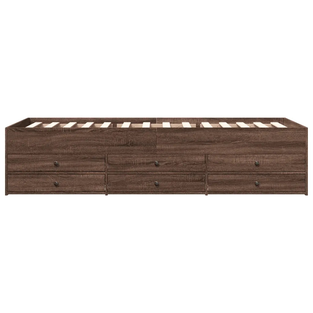 Divano Letto con Cassetti senza Materasso 90x200 cm 3280880