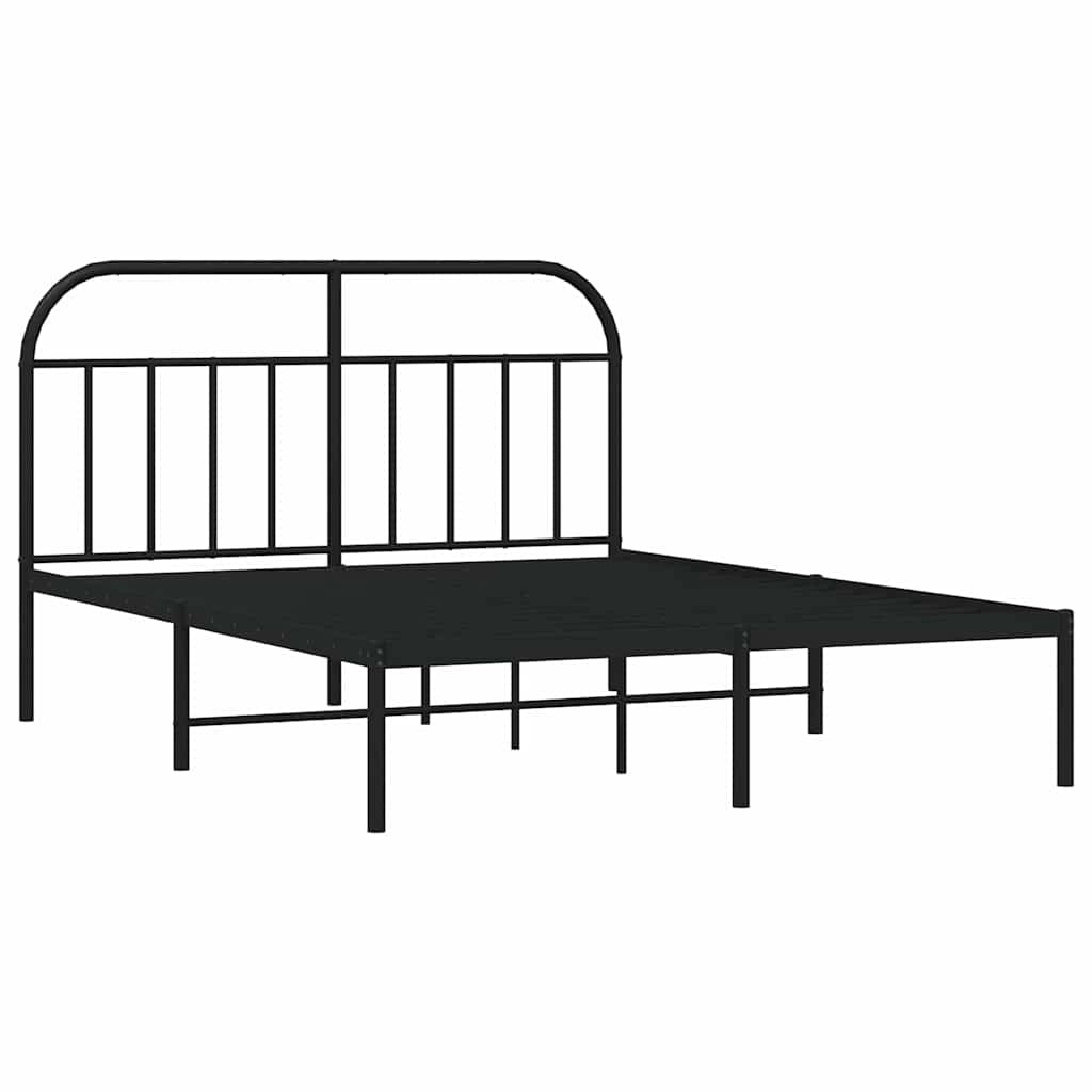 Giroletto con Testiera in Metallo Nero 135x190 cmcod mxl 105372