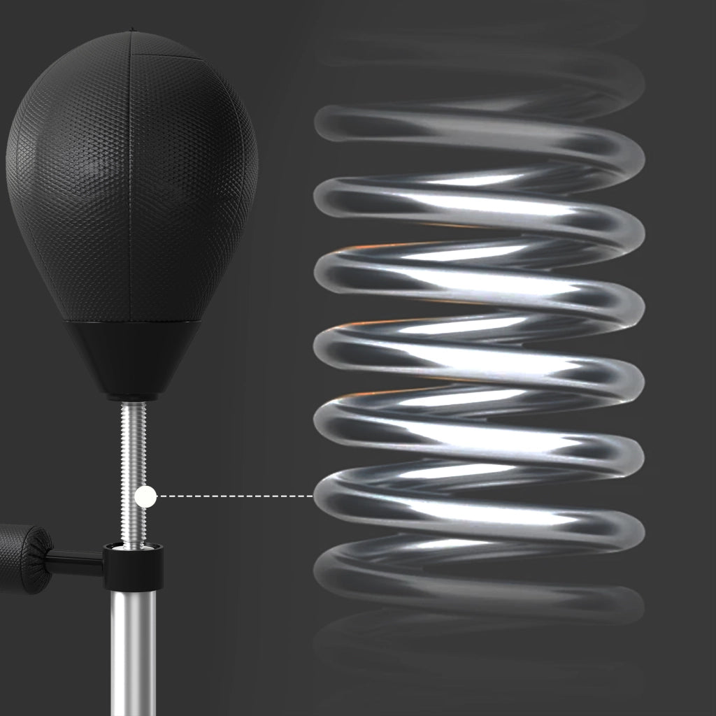 Punching Ball con Barra Girevole Regolabile ¨C Zephmum ¨C Nero 1.6-2m