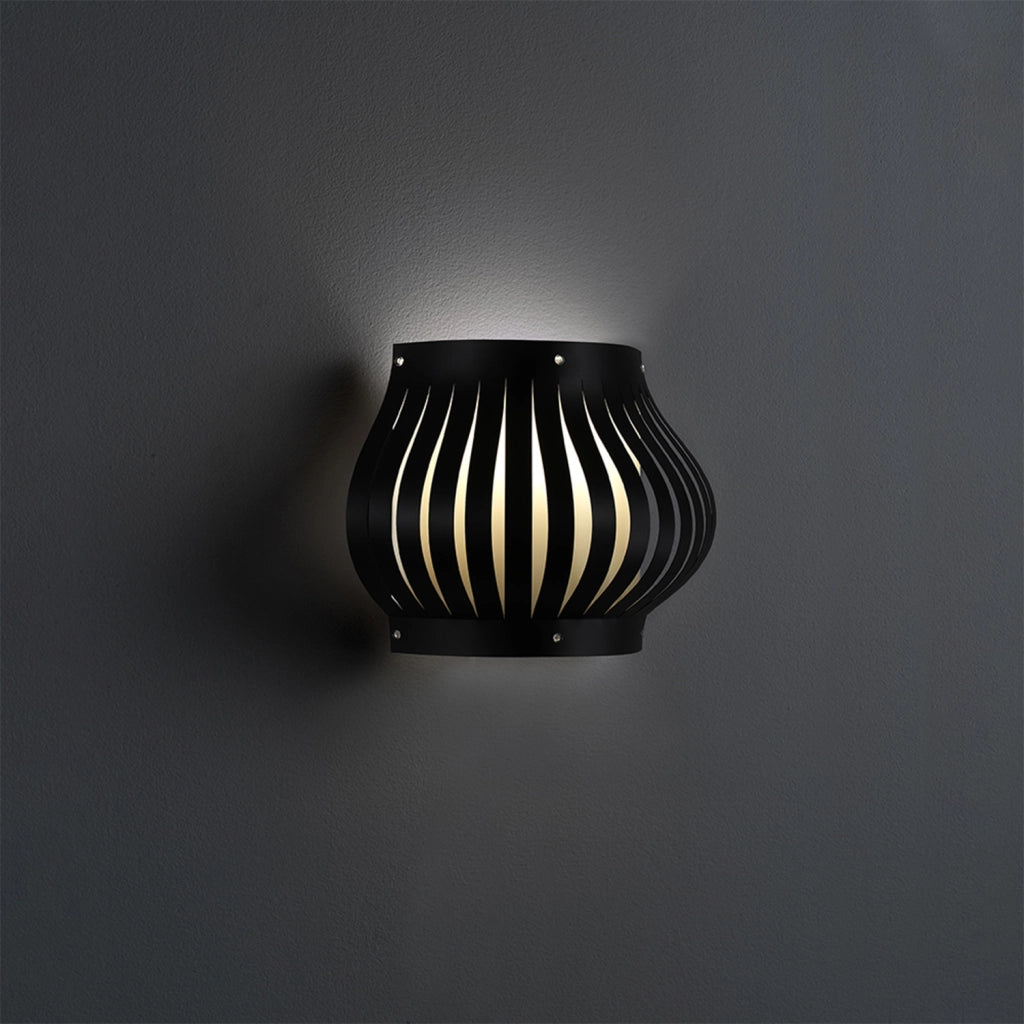 Applique Moderna Helios Polilux ® Nero 1 Luce E27 H25Cm