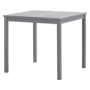 Tavolo da Giardino Grigio 80x80x74 cm Legno Massello di Acacia 46324