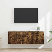 Mobile TV da parete 2 pcs Rovere fumé 59,5 x 31 x 40 cm 892340