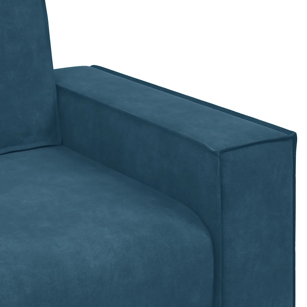 Divano a 2 Posti-Sofa 2 Posti Blu 120 cm in Velluto 266833