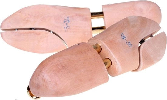 Scozzola in legno per scarpe di alta qualità in legno naturale | Dimensioni diverse 35-50 | Misura 43/44 | Estensore di cinturino per scarpe