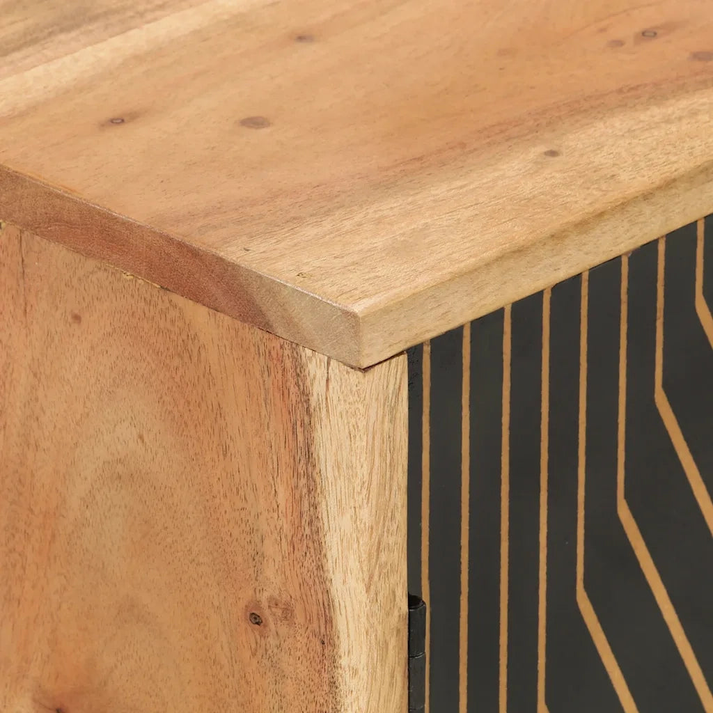Credenza 60x35x74 cm in Legno Massello di Acacia