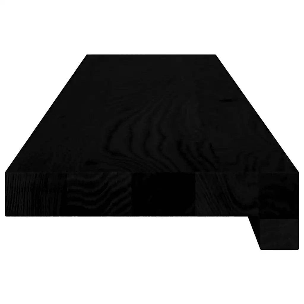 Davanzali 2 pz Marrone Scuro 90x15x2 cm Legno Massello Rovere