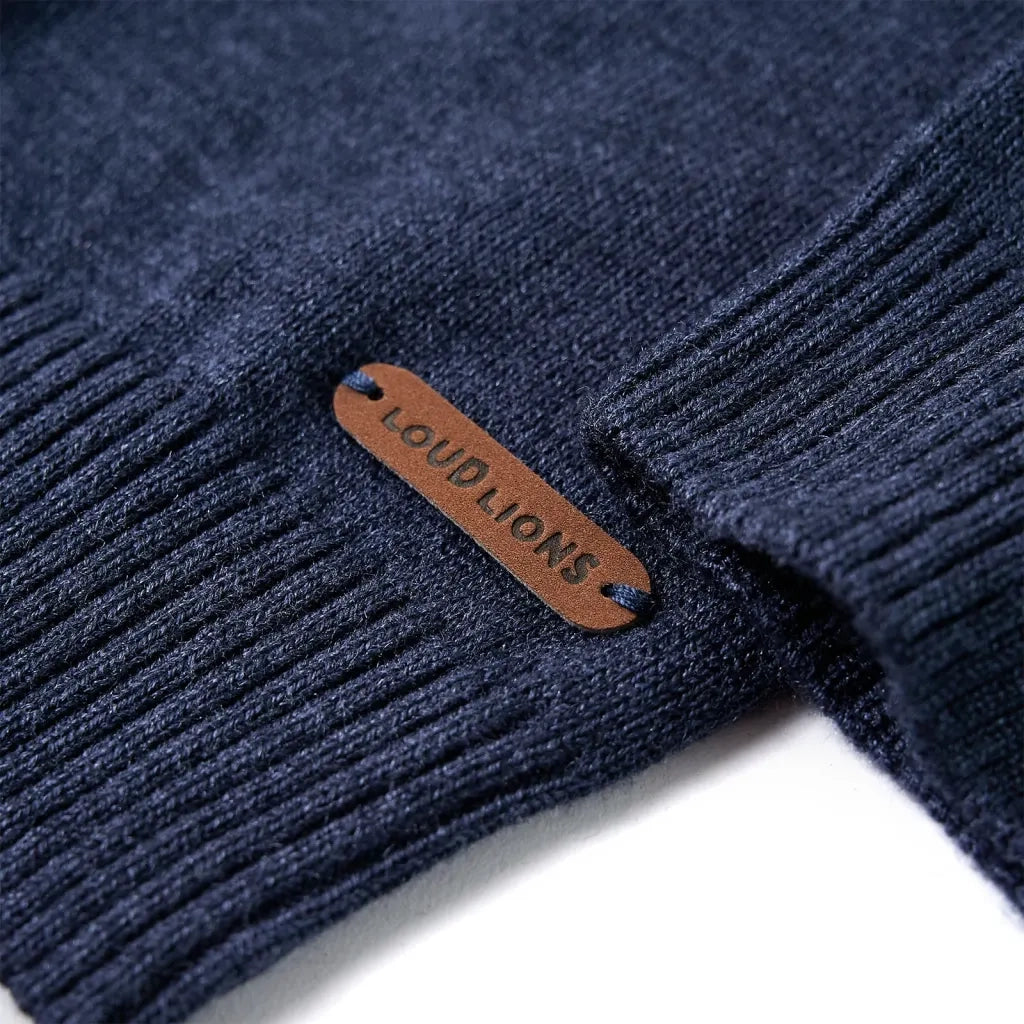 Maglione per Bambini Lavorato a Maglia Blu Marino 92 14499