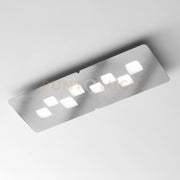 BILBAO P/G - ACCIAIO PLAFONIERA ACCIAIO  8 LUCI ATTACCO GX53 80CM