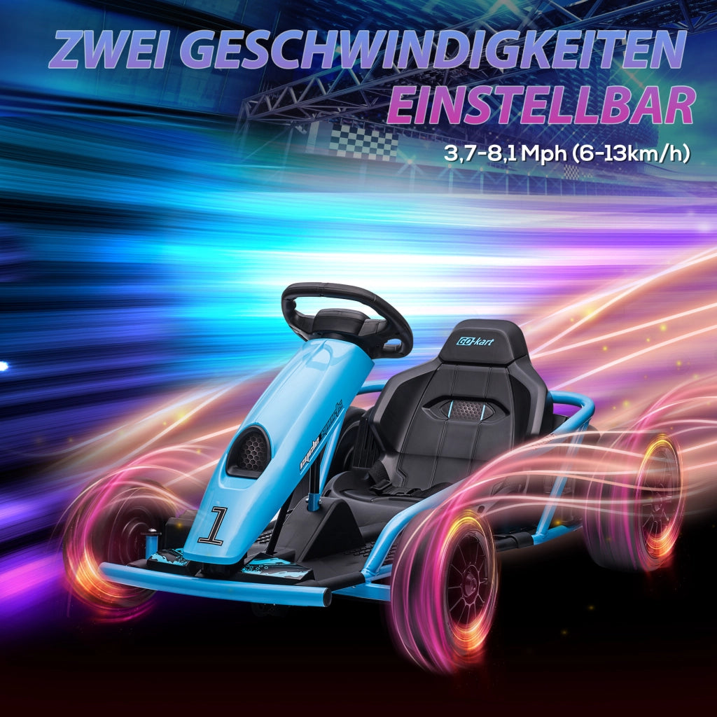 Go-Kart Elettrico per Bambini ¨C Minimal ¨C Blu/Nero