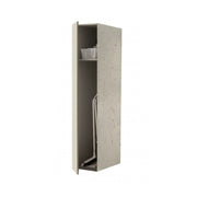 COLONNA PORTA SCOPE PER LAVANDERIA SAVINI CON RIPIANO INTERNO E ANTA VERTICALE CON APERTURA PUSH AND - COLONNA - L.40CM H.182CM P.65CM- TORTORA/PIETRA  FIG. 1  - SAV