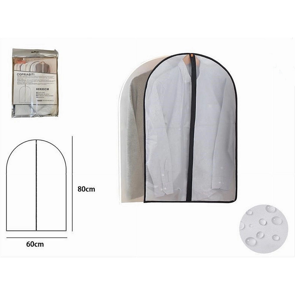 Trade Shop - Custodia Copriabito Fodera Indumenti Giacca Cappotto Con Cerniera 60x80cm 87413 -