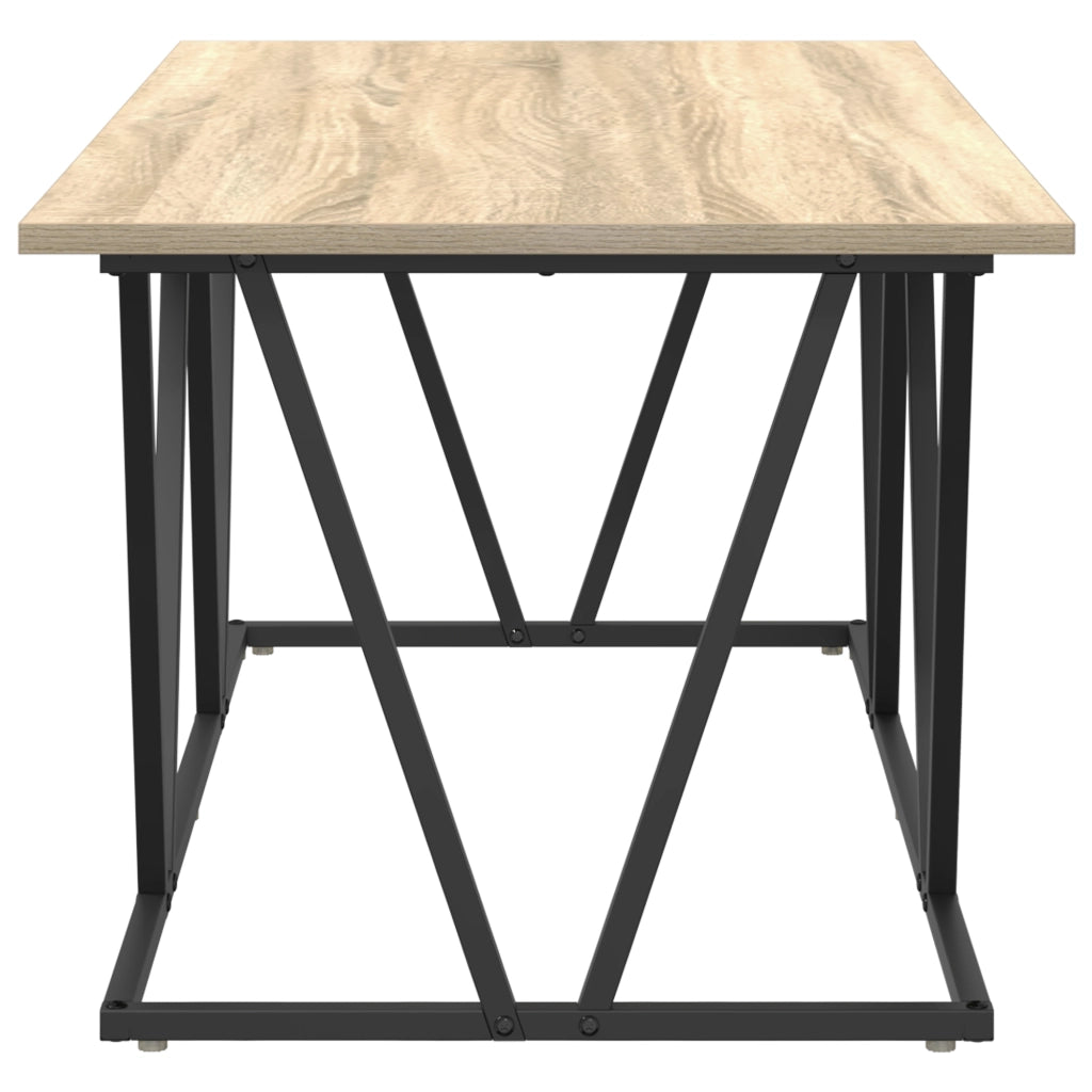 Tavolino da caffÃ¨ Rovere Sonoma 100x50x40 cm in Legno Ingenerizzato e Metallo