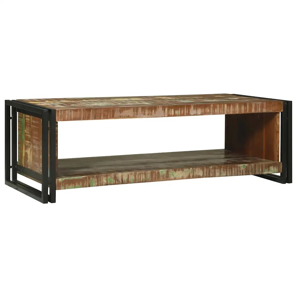 Tavolino da salotto | Tavolino da caff¨¨ | Tavolino da Soggiorno 120 x 50 x 38 cm Legno Recuperato Massello