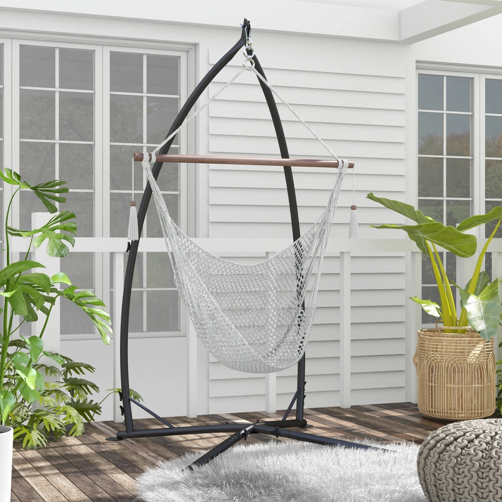 Pied Fauteuil Suspendu ¨C zephmum ¨C 215 cm, metallo nero
