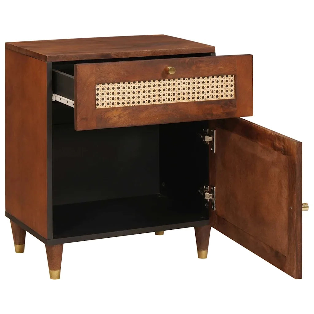 Comodini con cassetto 50 x 33 x 60 cm Legno di mango massello 4018888