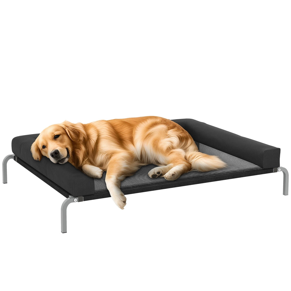 Brandina rialzata per cani ¨C Xylo ¨C 130x90x30 cm nero