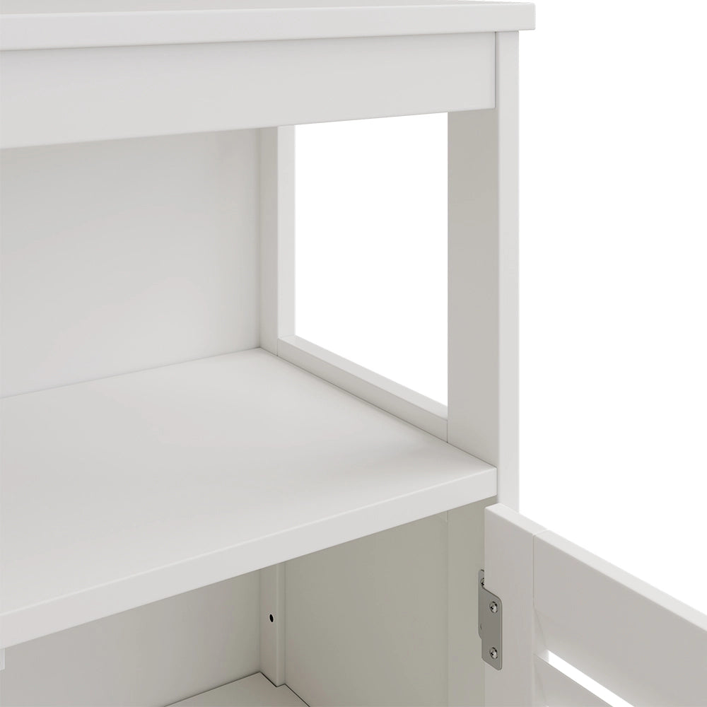 Vicco Mobiletto bagno Bianco 60 x 80 cm con ante e vano a giorno