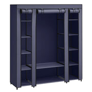 Armadio/guardaroba XXL in tessuto non tessuto 175 x 150 x 45 cm blu 12_0004013