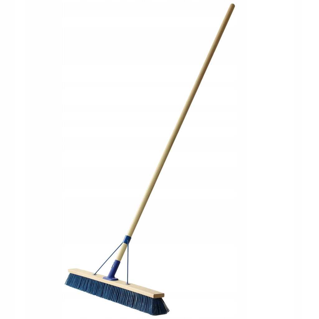 Scopa universale KADAX per strade e giardino, 100 cm, con manico.