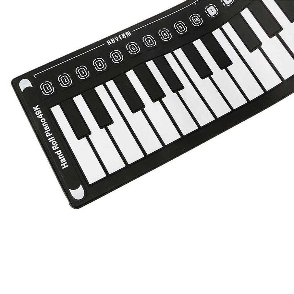 Trade Shop - Tastiera Pianola Elettronica Pianoforte Musicale Pieghevole 49 Tasti Q-gq001 -