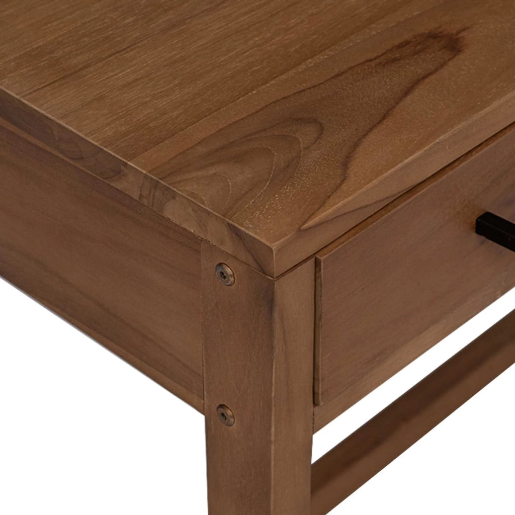 Scrivania con Cassetti Naturale Legno di teak solido 42026903