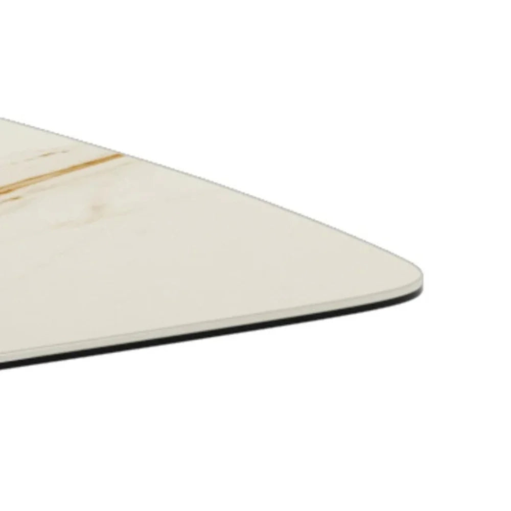 Tavolo da pranzo fisso in ceramica effetto marmo calacatta Orion 220x110 cm fino a 10 posti | Duzzle