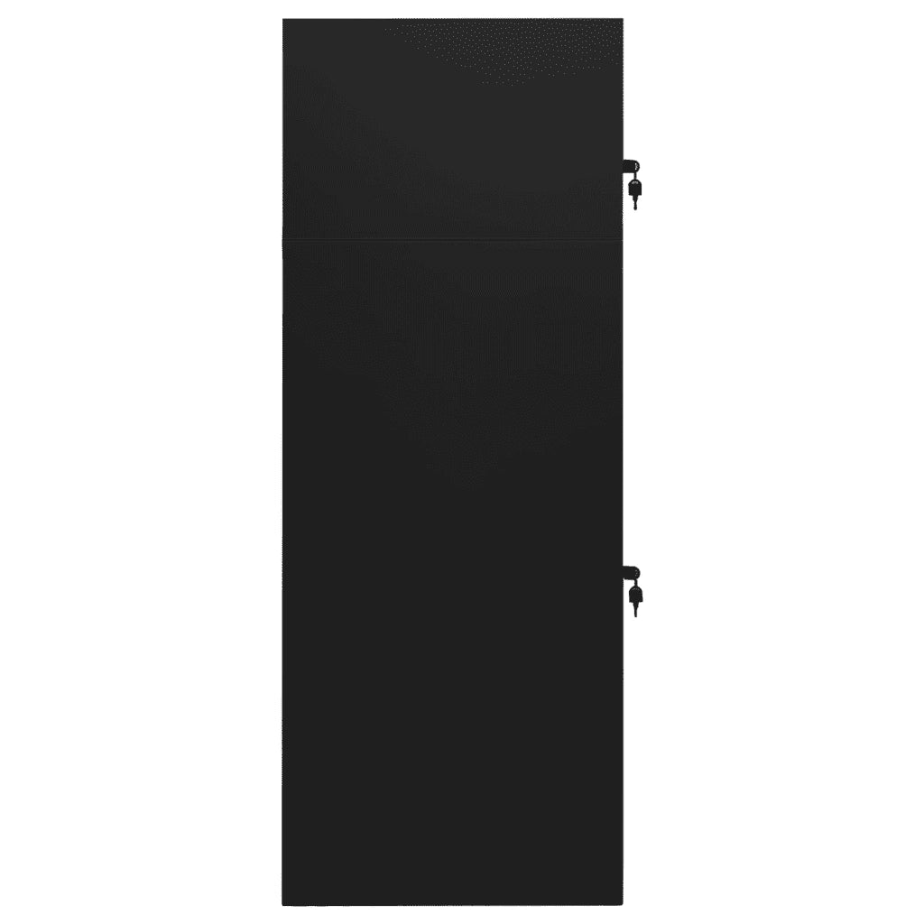 Armadietto per Sella Nero 53x53x140 cm in Acciaio    cod mxl 50161