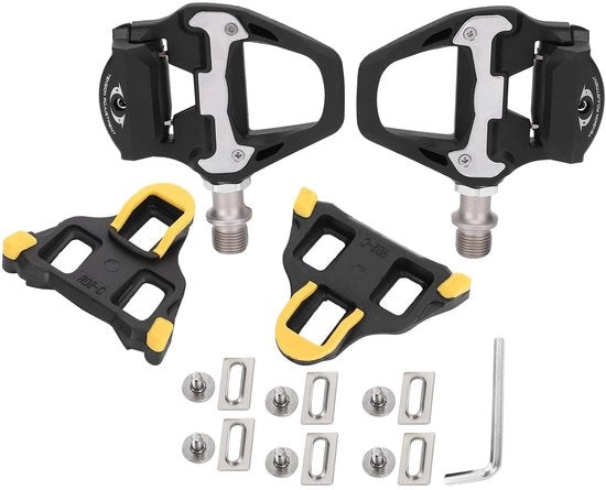 Pedale Autobloccanti per Bicicletta Antiscivolo - Piattaforma Doppia - Pedali in Alluminio di Alta Qualità - Sicuri e Duraturi