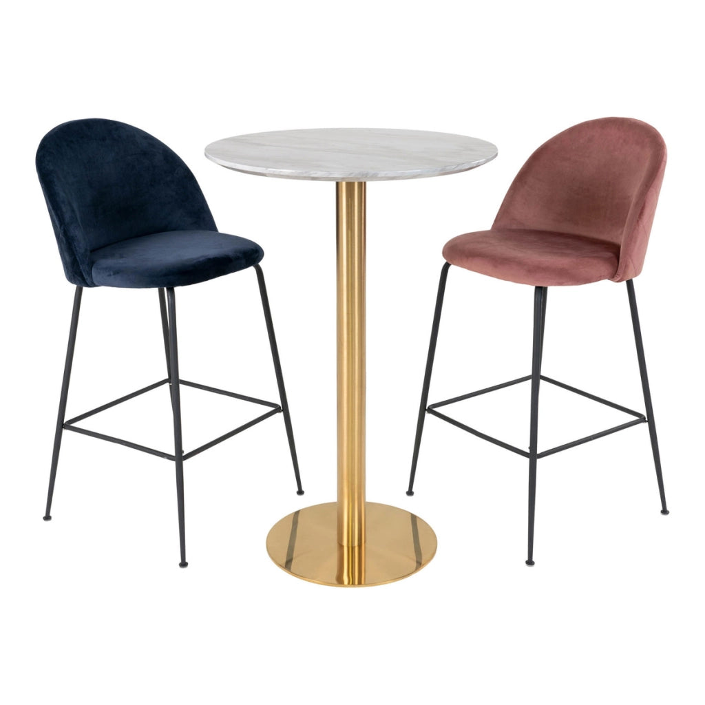 Tavolo Bar Bolzano, Oro, Metallo, 70x70x105 cm