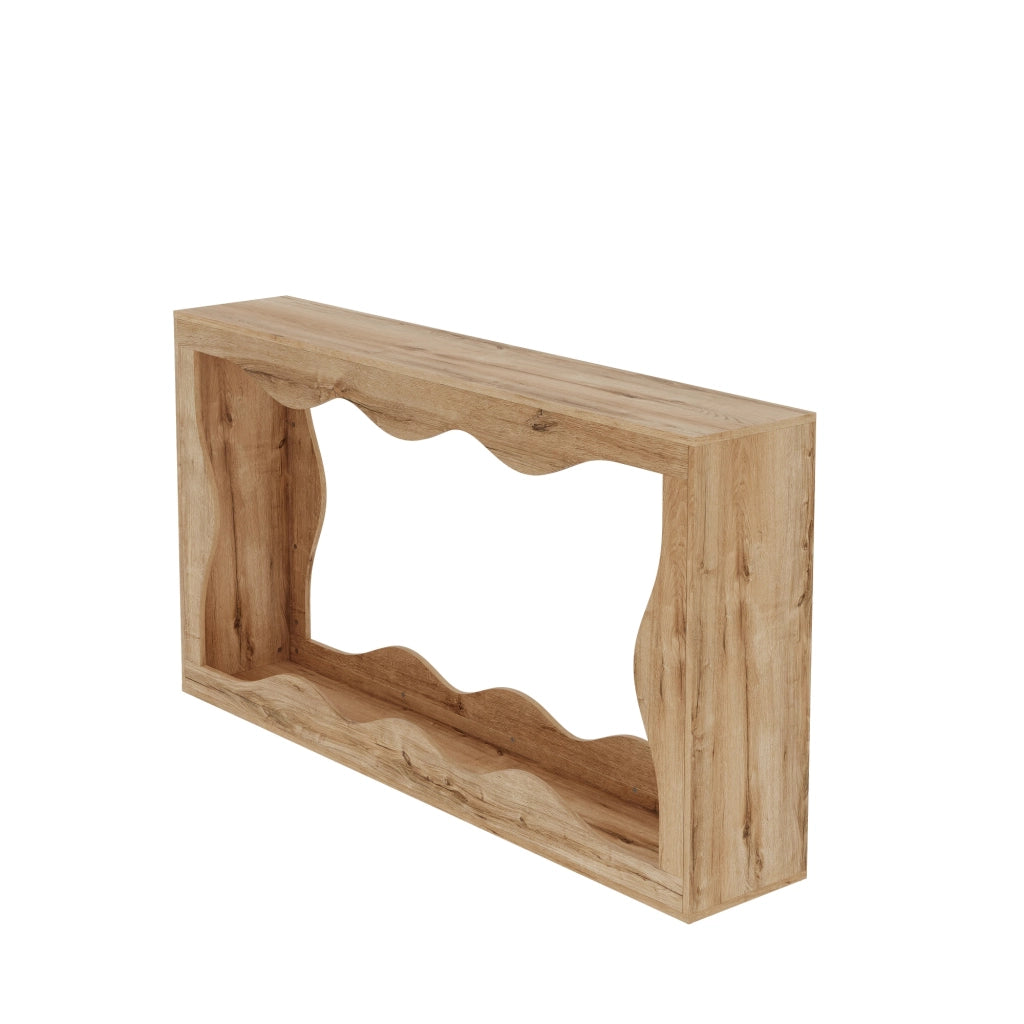 CONSOLLE a onda 160,5x30x86,5 cm Truciolare Naturale