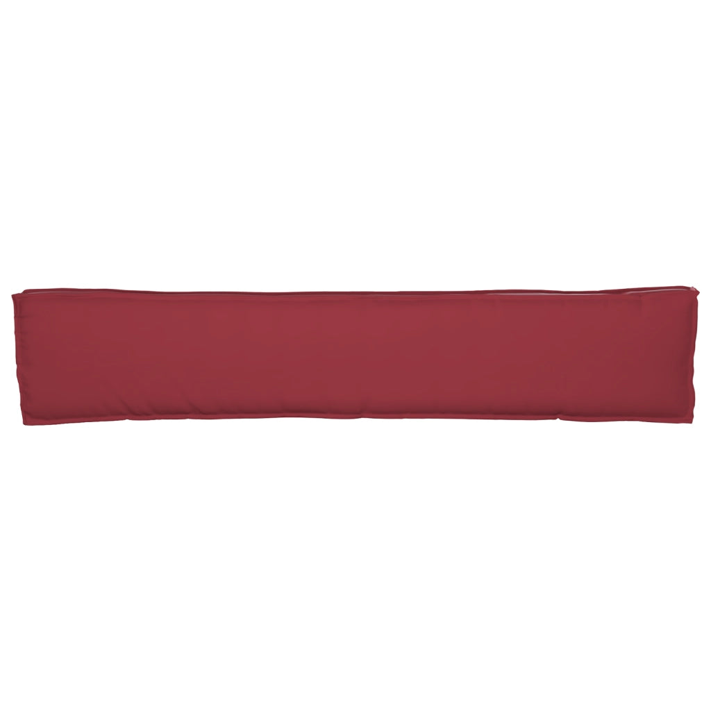 Cuscini per Pallet per Panchina 2 pz Borgogna 200x40x8 cm Tessuto Oxford
