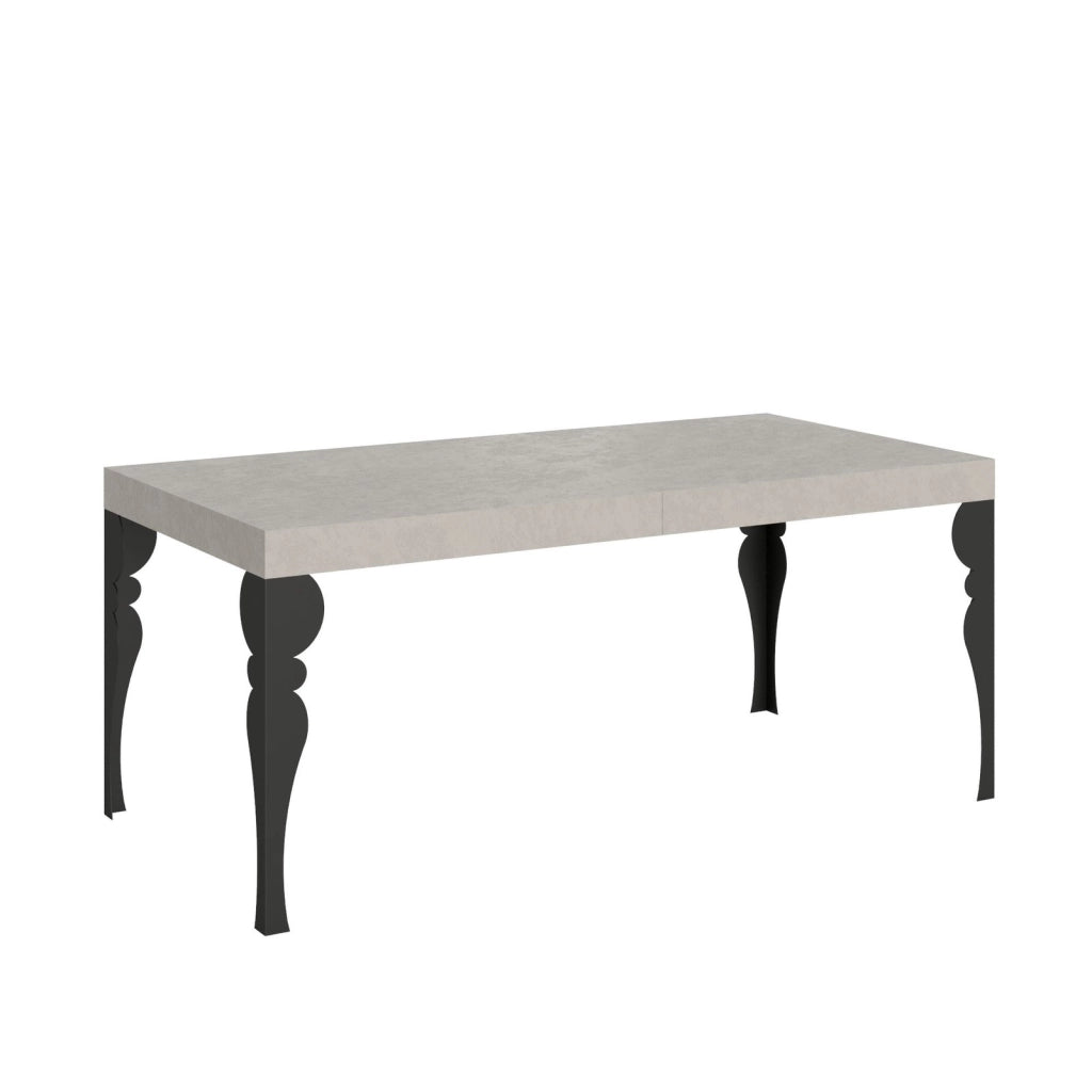 Tavolo allungabile 180/284x90 cm Paxon cashmere gambe antracite
