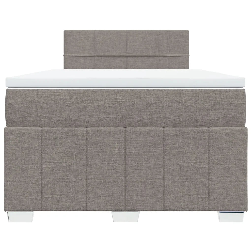 Giroletto a Molle con Materasso Tortora 120x190 cm in Tessuto 3287011