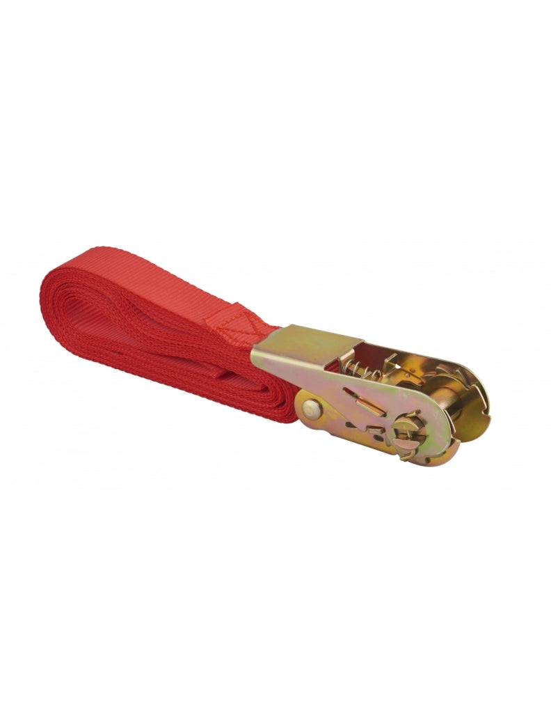 Cinghia di serraggio 5 m con cricchetto, rossa, 25 mm – THIRARD