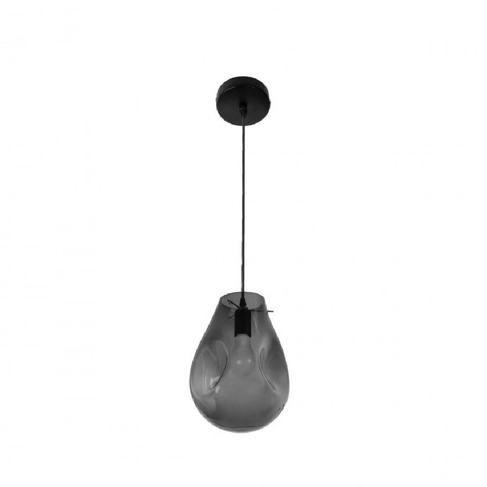Trade Shop - Lampada Lampadario Sospensione E27 Drop In Vetro Argento Grigio Scuro Ip20 Lp -