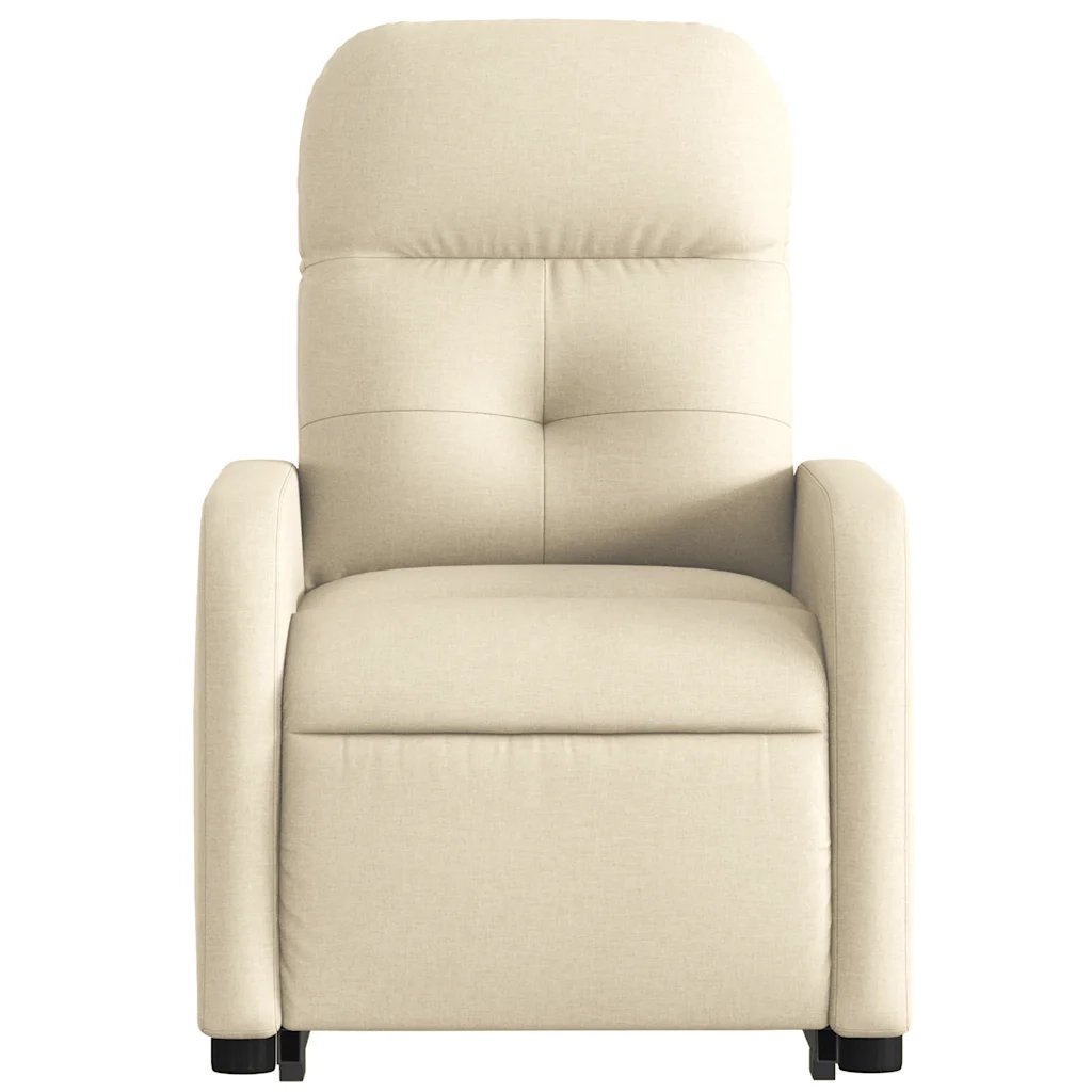 Divano Sedia-Poltrona Alzapersona Reclinabile Crema in Tessuto 611966