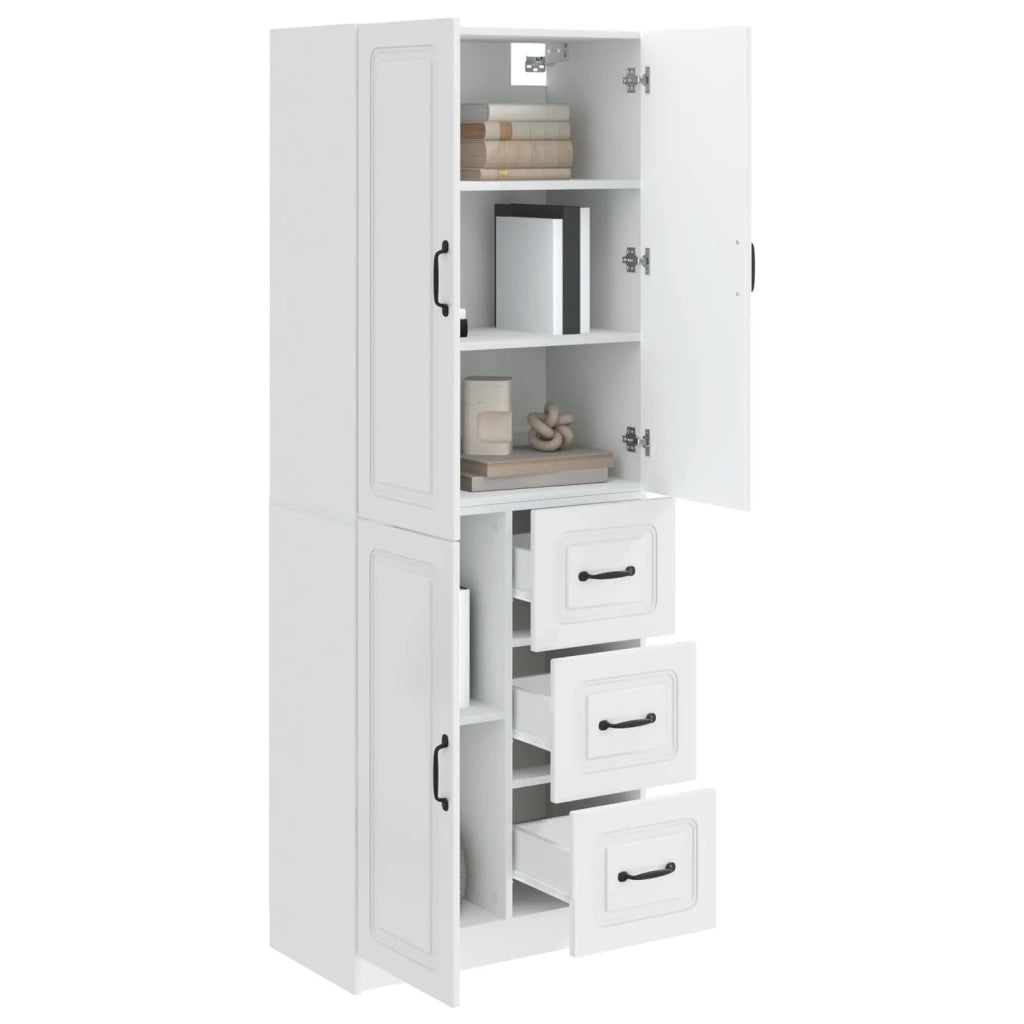 Set di armadi 2 pcs Bianco Lucido Legno ingegnerizzato 3416983